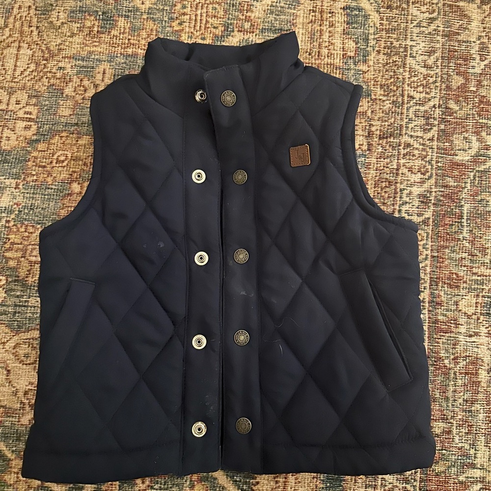Toddler Boy Janie & Jack Quilted Puffer Fall Blue Vest